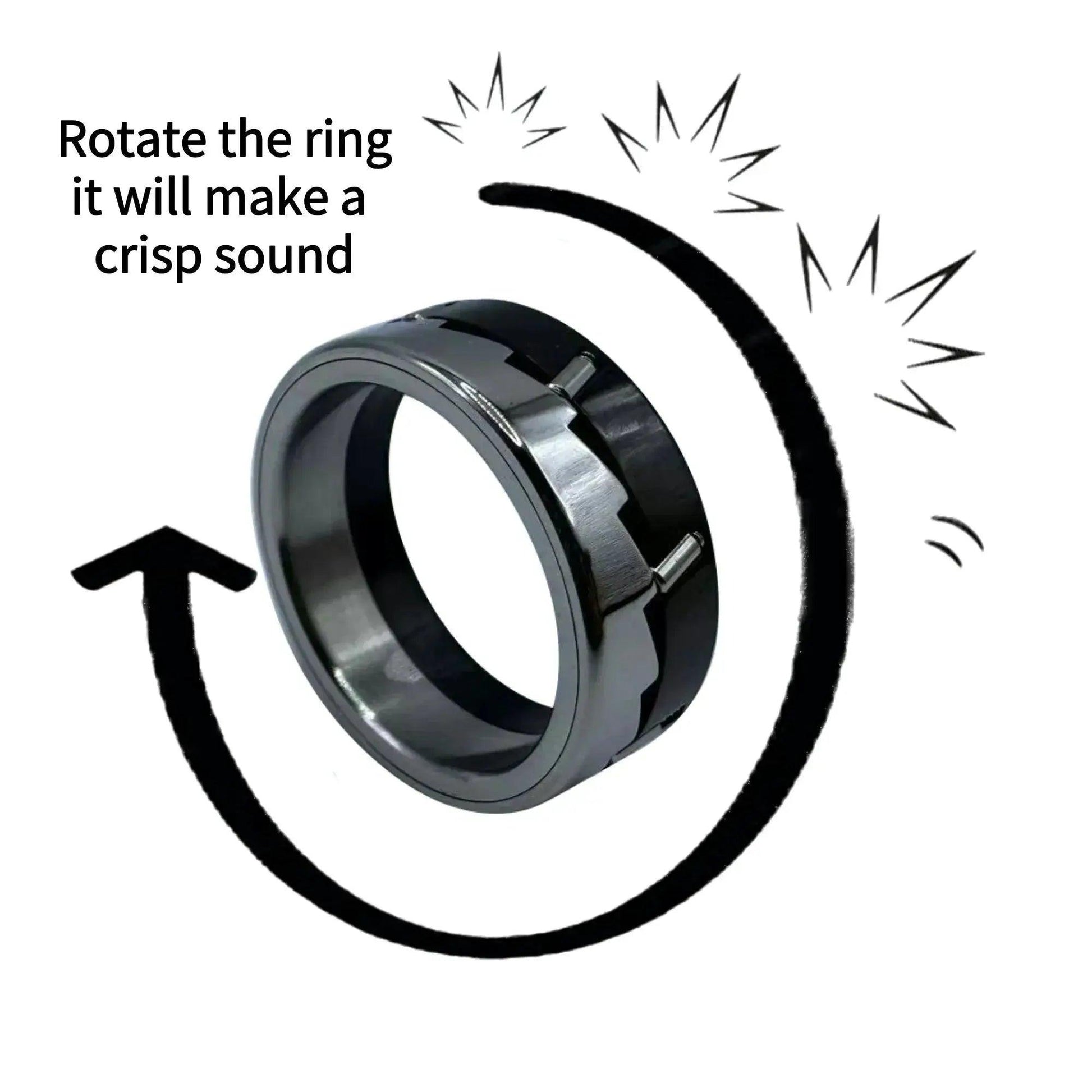  Metal Fidget Ring Necklace For Stress Relief And Focus -  ToylandEU™