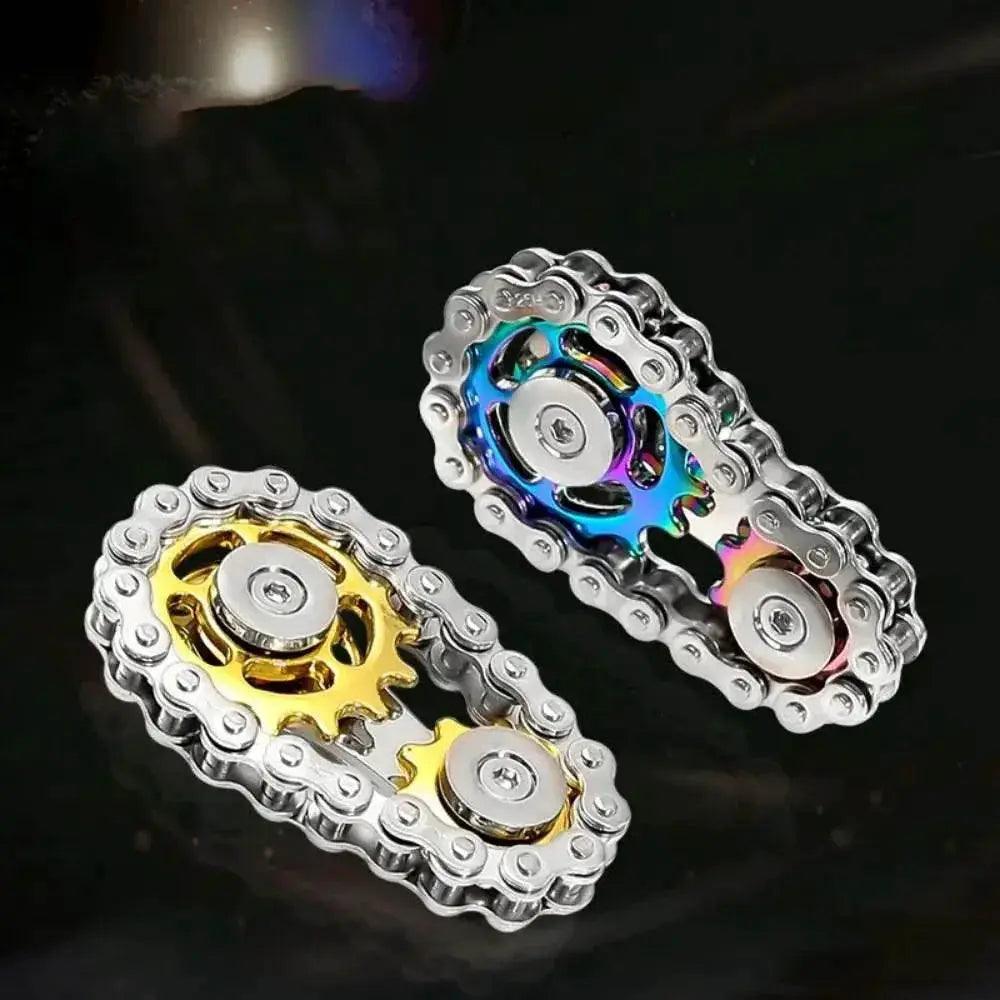  Chains Gear Fidget Spinner Gyroscope Metal Spinning Top -  ToylandEU™