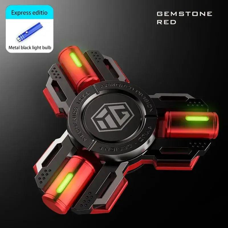  Glow Fidget Spinner High Speed Alloy EDC Toy Long Spin -  ToylandEU™
