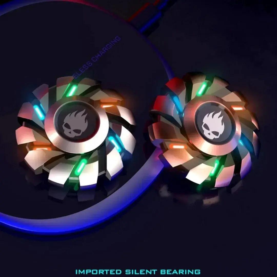  Fidget Spinner Luminous Metal Fingertip EDC Rainbow -  ToylandEU™