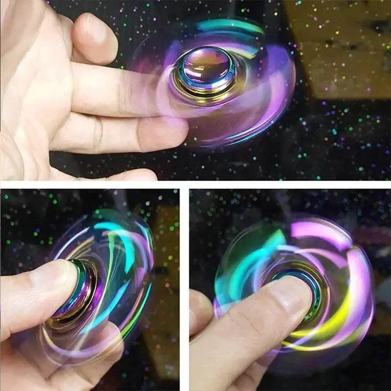  Metal Rainbow Fidget Spinner Colorful EDC Hand Spinner Gifts -  ToylandEU™