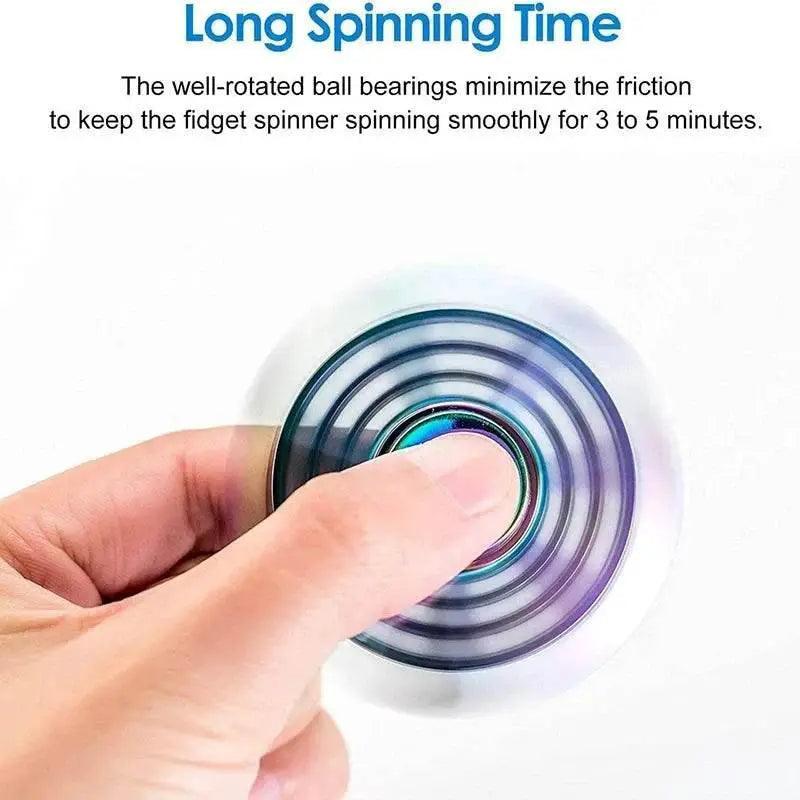  Metal Rainbow Fidget Spinner Colorful EDC Hand Spinner Gifts -  ToylandEU™