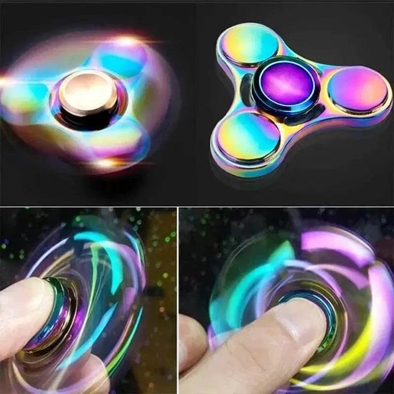  Metal Rainbow Fidget Spinner Colorful EDC Hand Spinner Gifts -  ToylandEU™