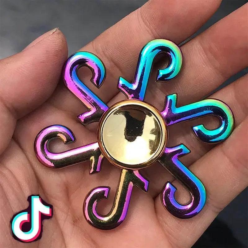  Metal Rainbow Fidget Spinner Colorful EDC Hand Spinner Gifts -  ToylandEU™