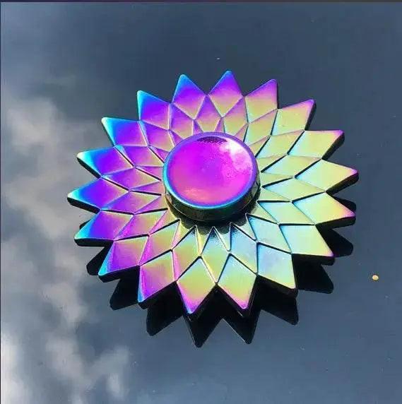  Metal Rainbow Fidget Spinner Colorful EDC Hand Spinner Gifts -  ToylandEU™