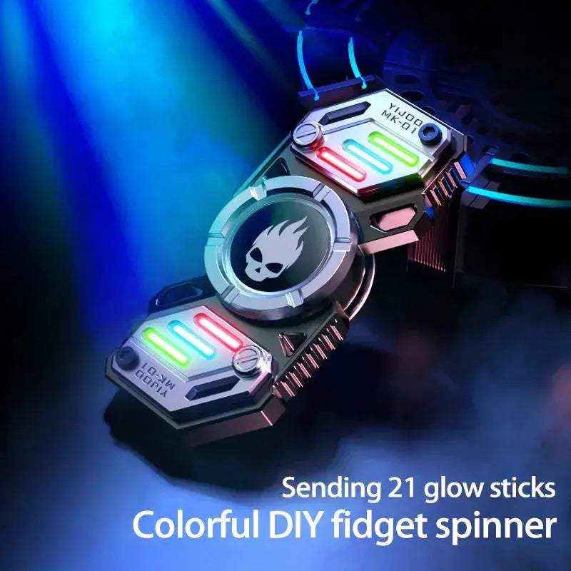 Fidget Spinner Metal Toy With Light Effects For Stress Relief - ToylandEU