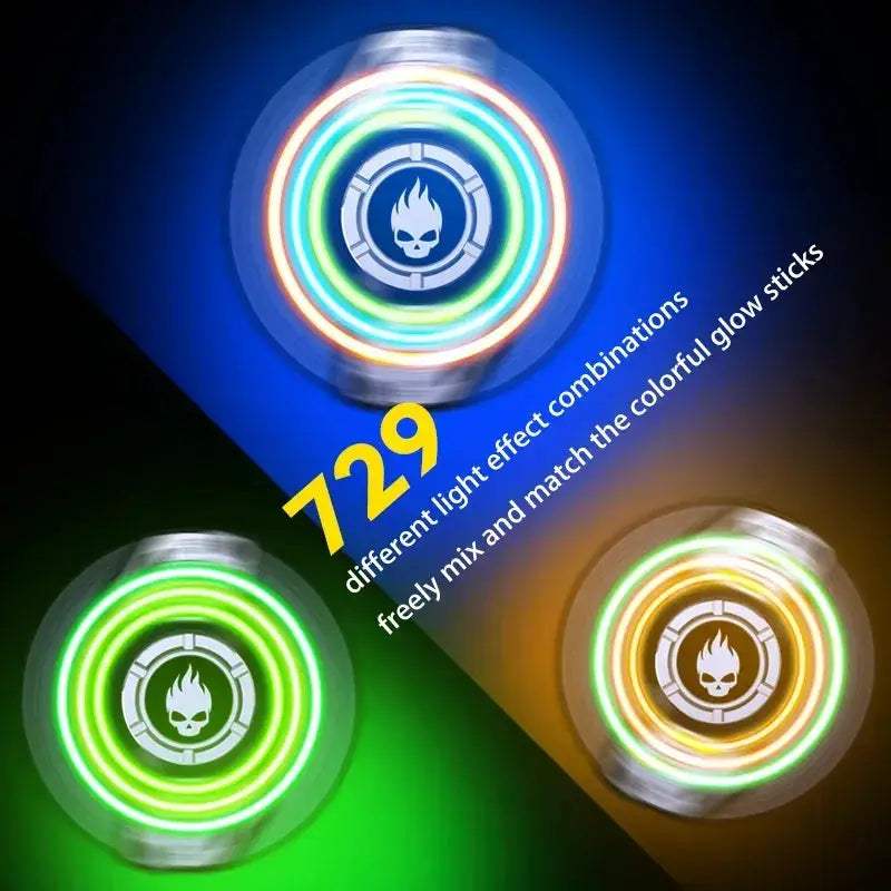 Fidget Spinner Metal Toy With Light Effects For Stress Relief - ToylandEU