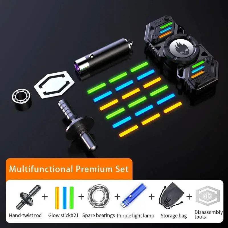 Fidget Spinner Metal Toy With Light Effects For Stress Relief - ToylandEU