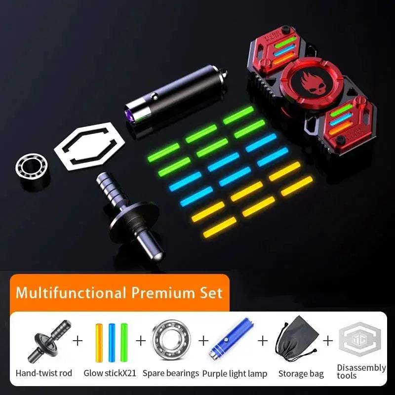 Fidget Spinner Metal Toy With Light Effects For Stress Relief - ToylandEU