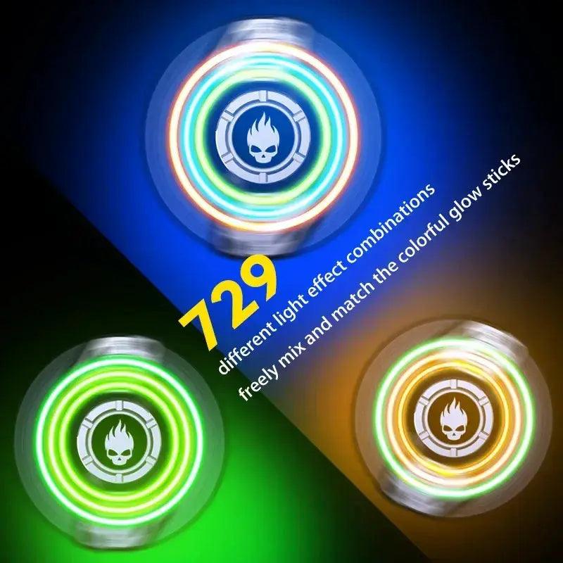  Fidget Spinner Stress Relief Metal Toy With Light -  ToylandEU™