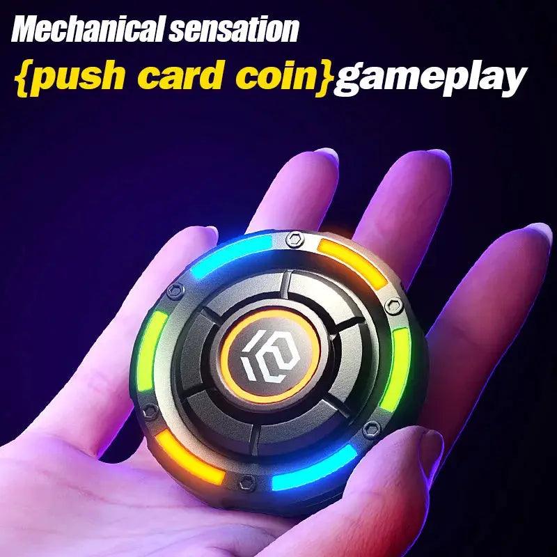  YIJOO 3in1 Metal EDC Pushing Card Hand Spinner Fidget Toy -  ToylandEU™