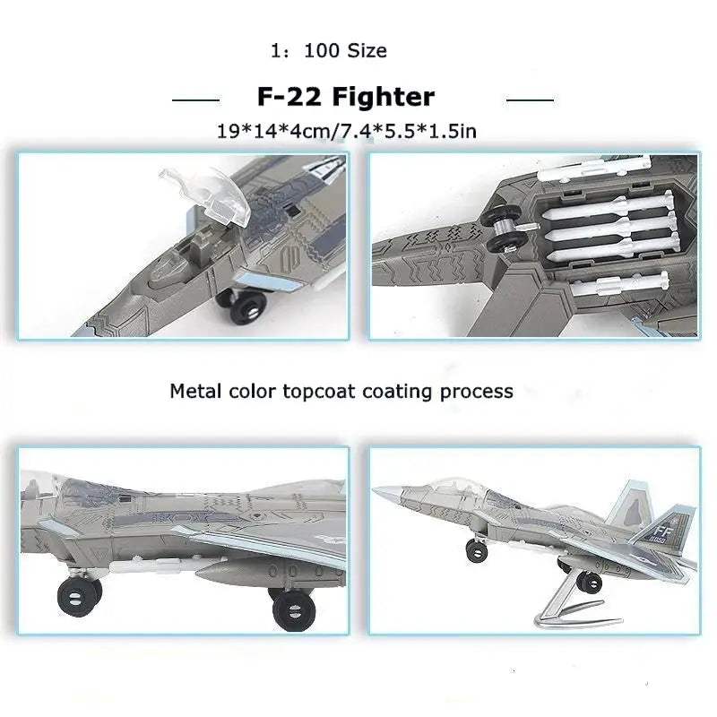  Fighter Aircraft Model Kit DIY Puzzle Tabletop Decor -  ToylandEU™
