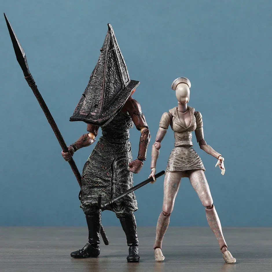 Figma SP-055 Red Pyramid Thing And SP-061 Bubble Head Nurse Action Figures PVC 15 cm Unisex - ToylandEU
