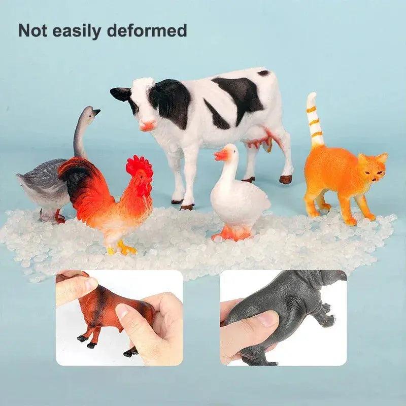  Educational Animal Figure Toy Set With Picture Book -  ToylandEU™