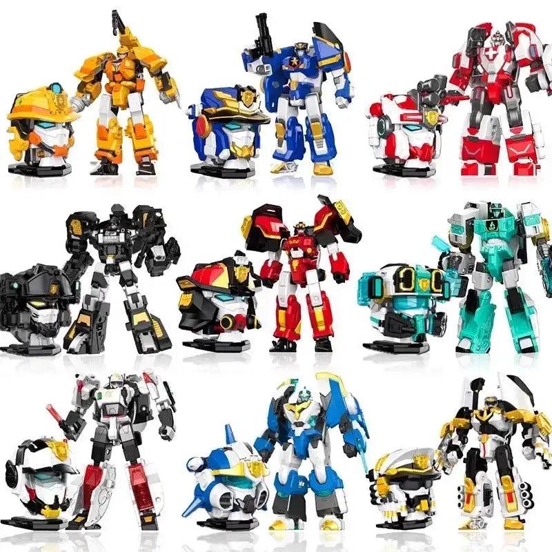  Mini Force Transformation Robot Head Badge Figure Marine Cop -  ToylandEU™