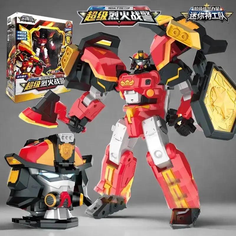  Mini Force Transformation Robot Head Badge Figure Marine Cop -  ToylandEU™