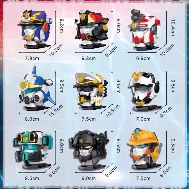  Mini Force Transformation Robot Head Badge Figure Marine Cop -  ToylandEU™