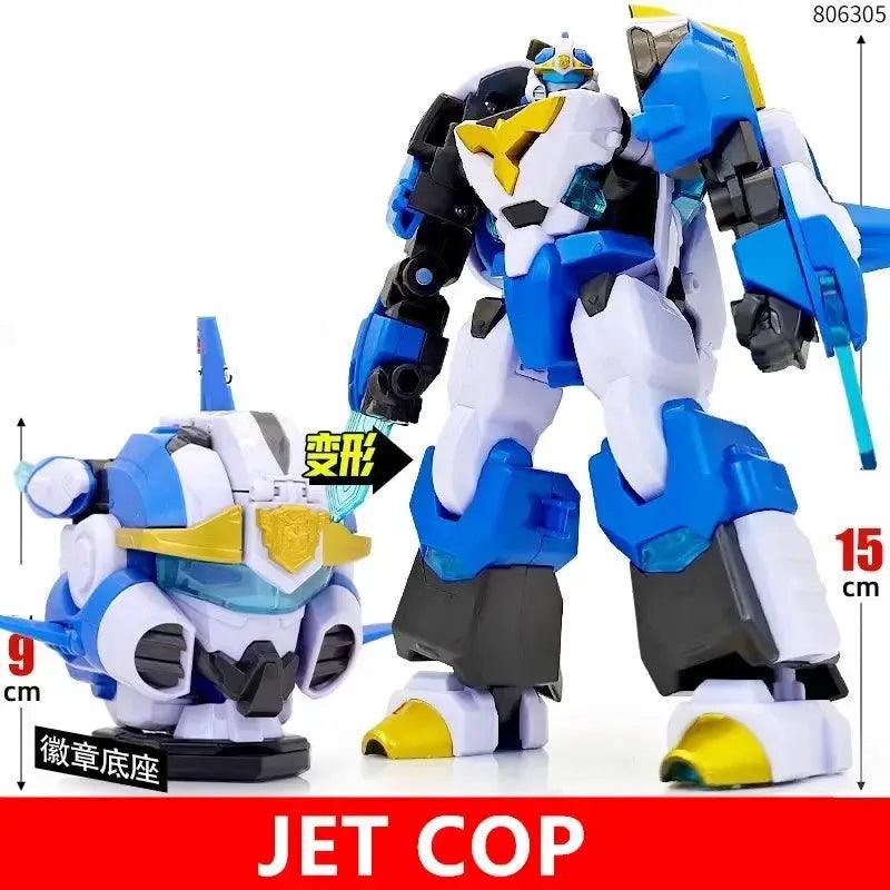  Mini Force Transformation Robot Head Badge Figure Marine Cop -  ToylandEU™