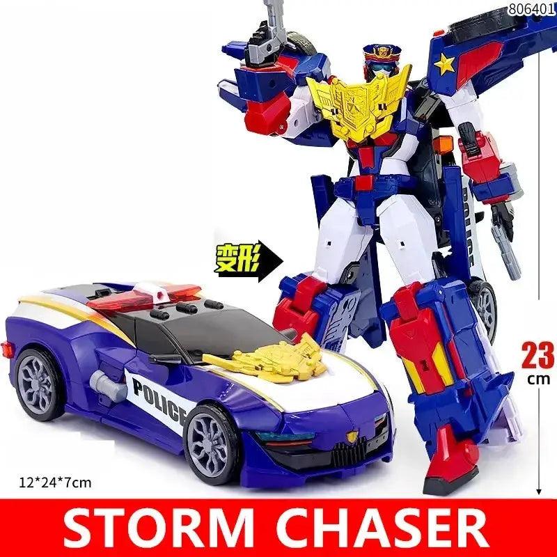  Mini Force Transformation Robot Head Badge Figure Marine Cop -  ToylandEU™