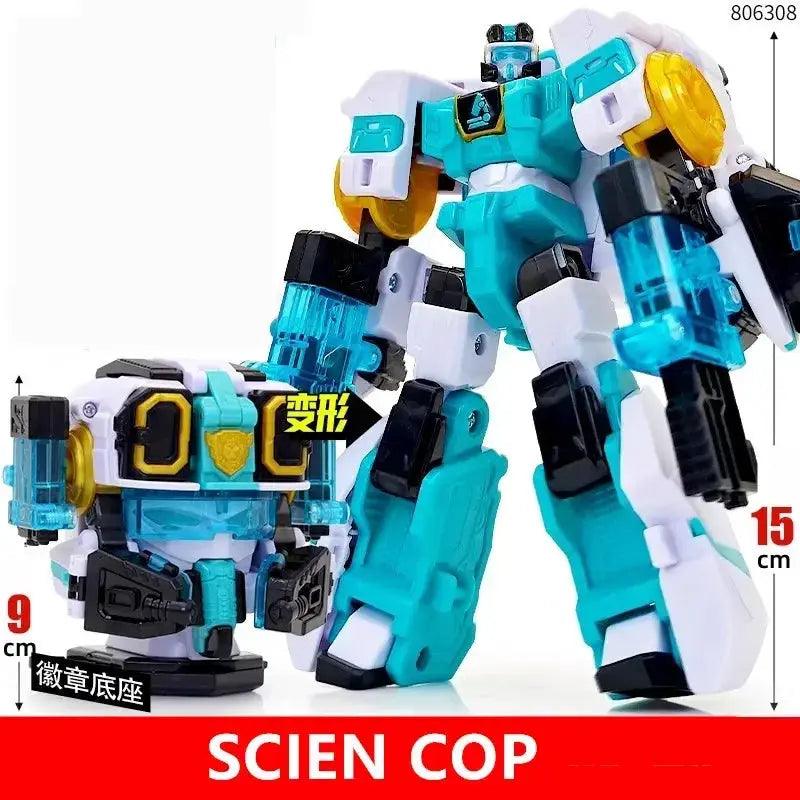 Mini Force Transformation Robot Head Badge Figure Marine Cop -  ToylandEU™