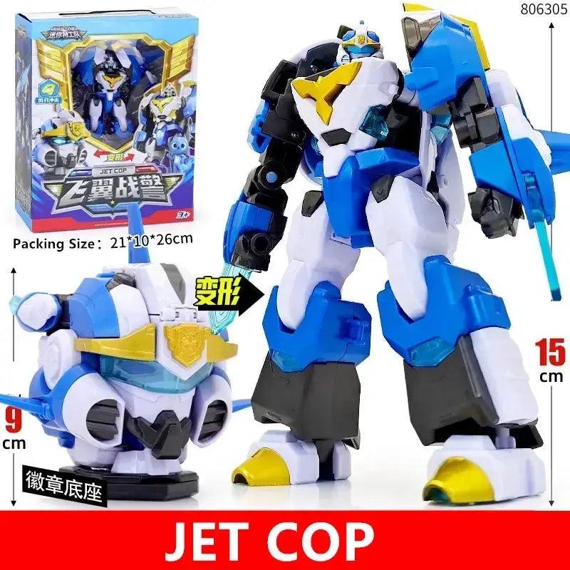  Mini Force Transformation Robot Head Badge Figure Marine Cop -  ToylandEU™