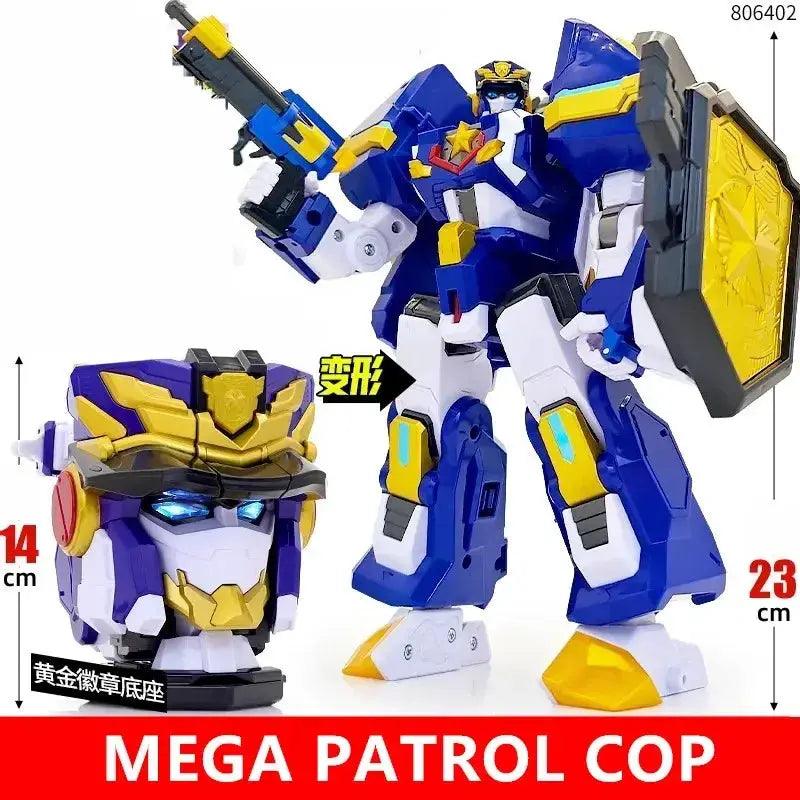  Mini Force Transformation Robot Head Badge Figure Marine Cop -  ToylandEU™