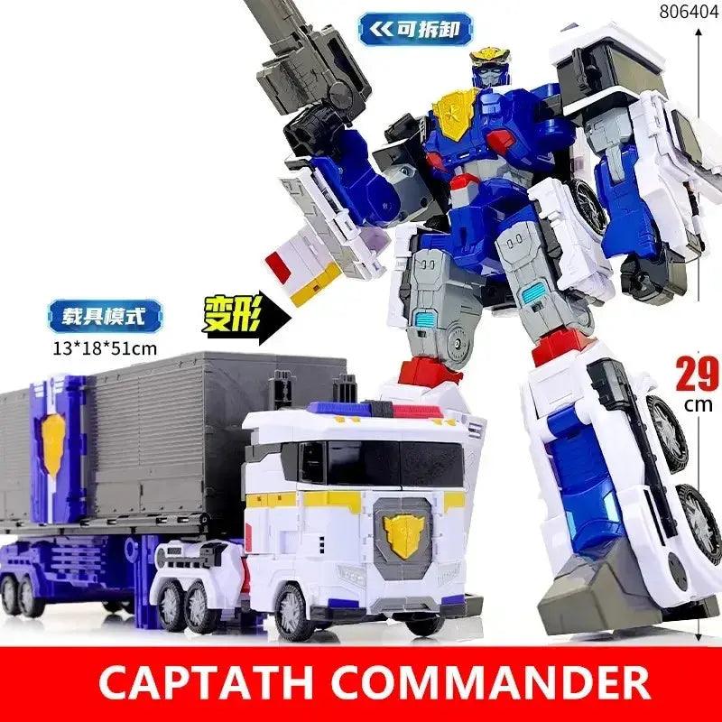  Mini Force Transformation Robot Head Badge Figure Marine Cop -  ToylandEU™
