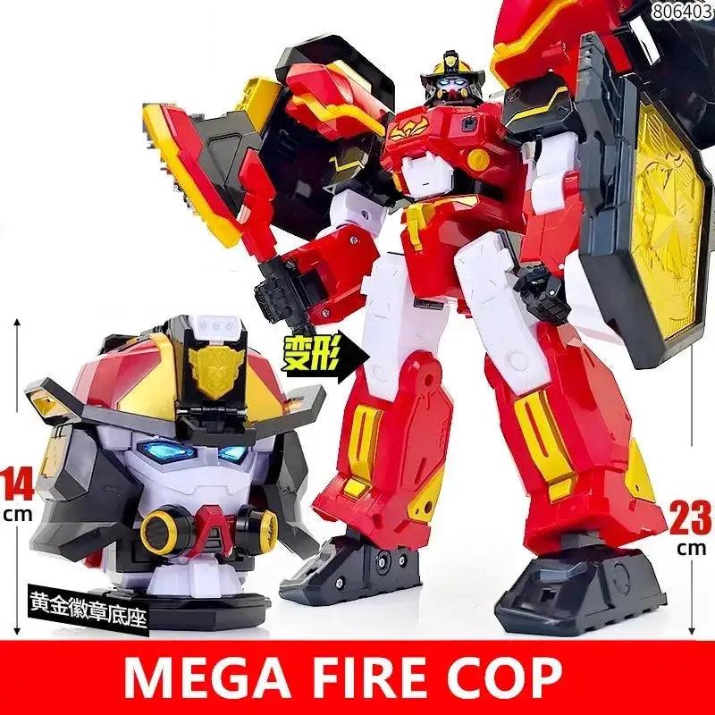  Mini Force Transformation Robot Head Badge Figure Marine Cop -  ToylandEU™