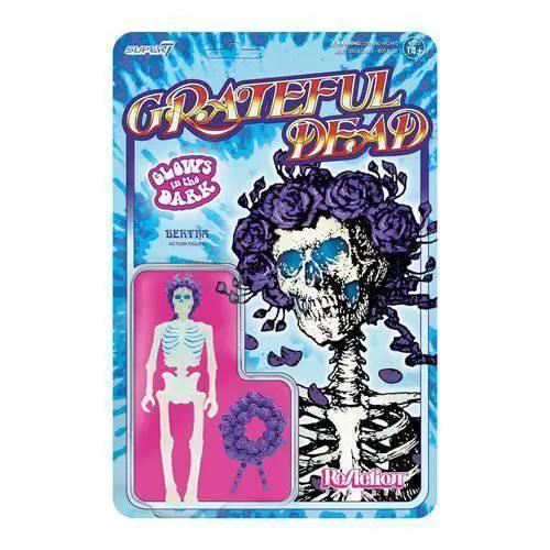  Super7 Grateful Dead Glow-in-the-Dark Bertha 3 3/4-Inch ReAction Figure -  ToylandEU™