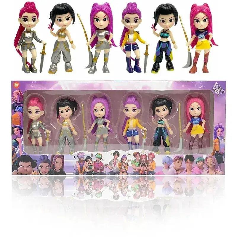  Kpop Demon Hunters Figures Six Piece PVC Desk Decor -  ToylandEU™