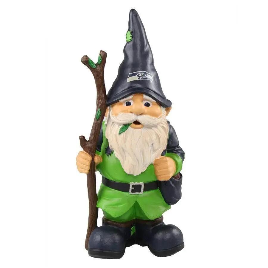  Seattle Seahawks Gnome Holding Stick Lawn Decor Figure -  ToylandEU™