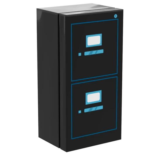  Lego Minifig Filing Cabinet Custom Printed Tile -  ToylandEU™