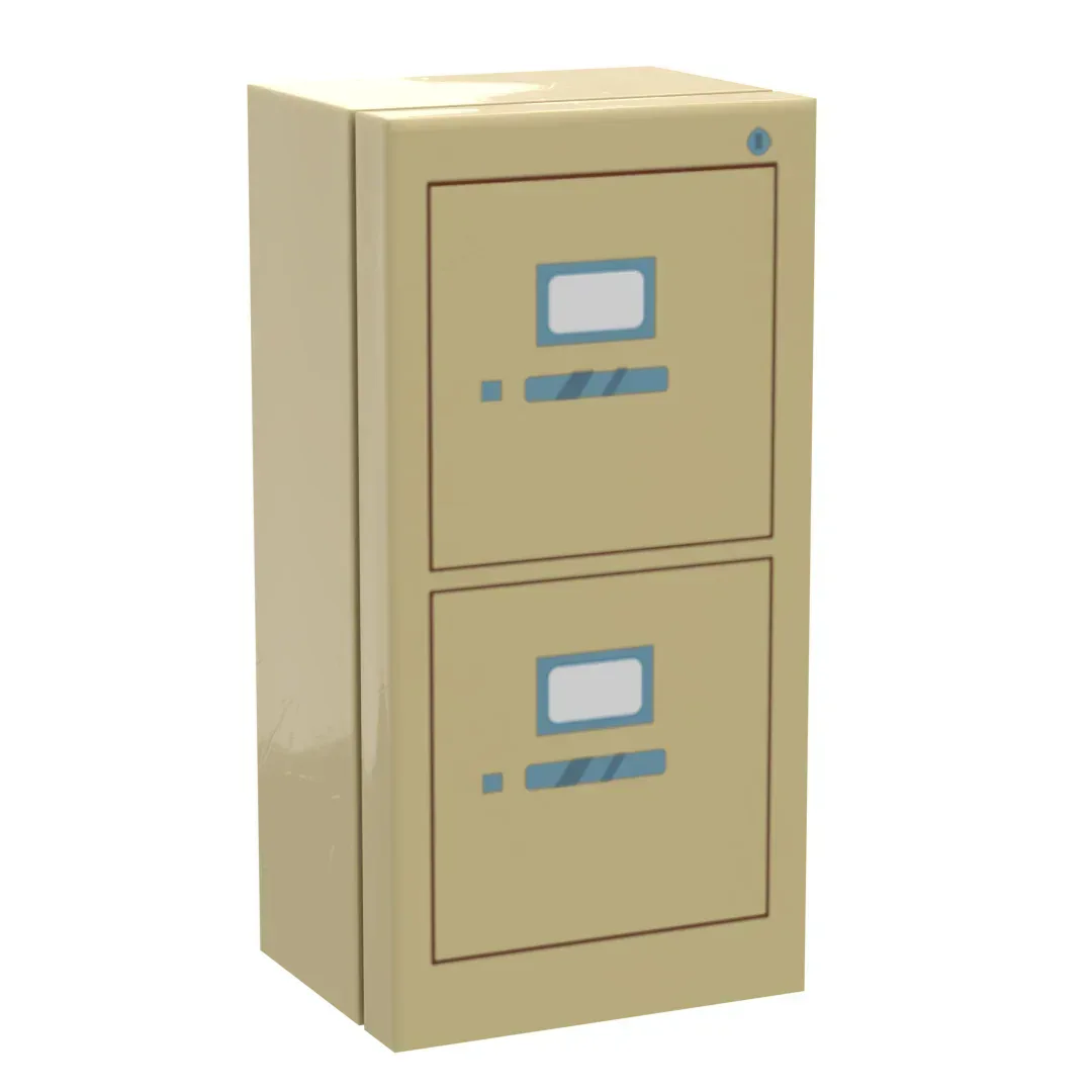 Minifigs Filing Cabinet Made With LEGO Bricks 1.3 Inch High 0.6 Inch Wide 0.5 Inch Deep Includes 2x4 Tile And 2x4 Brick - ToylandEU