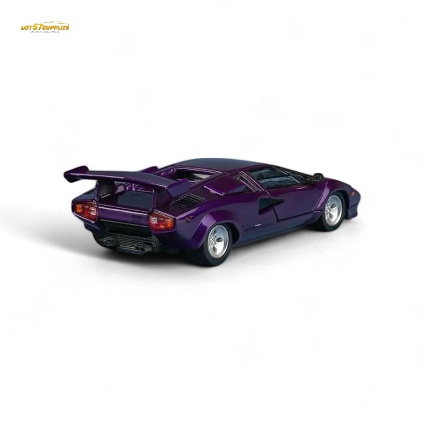 Findclassically Countach LP5000S - Metallic Purple w/ Wing 1:64 - ToylandEU