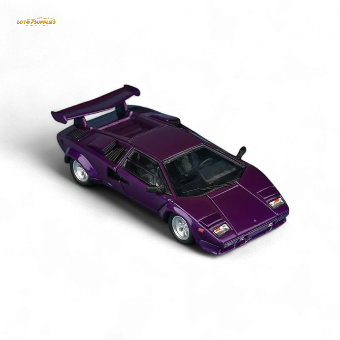 Findclassically Countach LP5000S - Metallic Purple w/ Wing 1:64 - ToylandEU