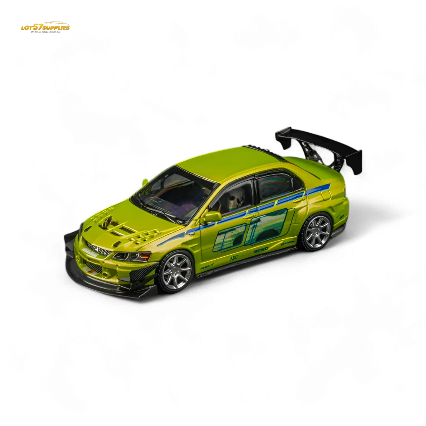 Findclassically Mitsubishi Lancer Evo 9 FNF Bryan Livery Green 1:64 - ToylandEU