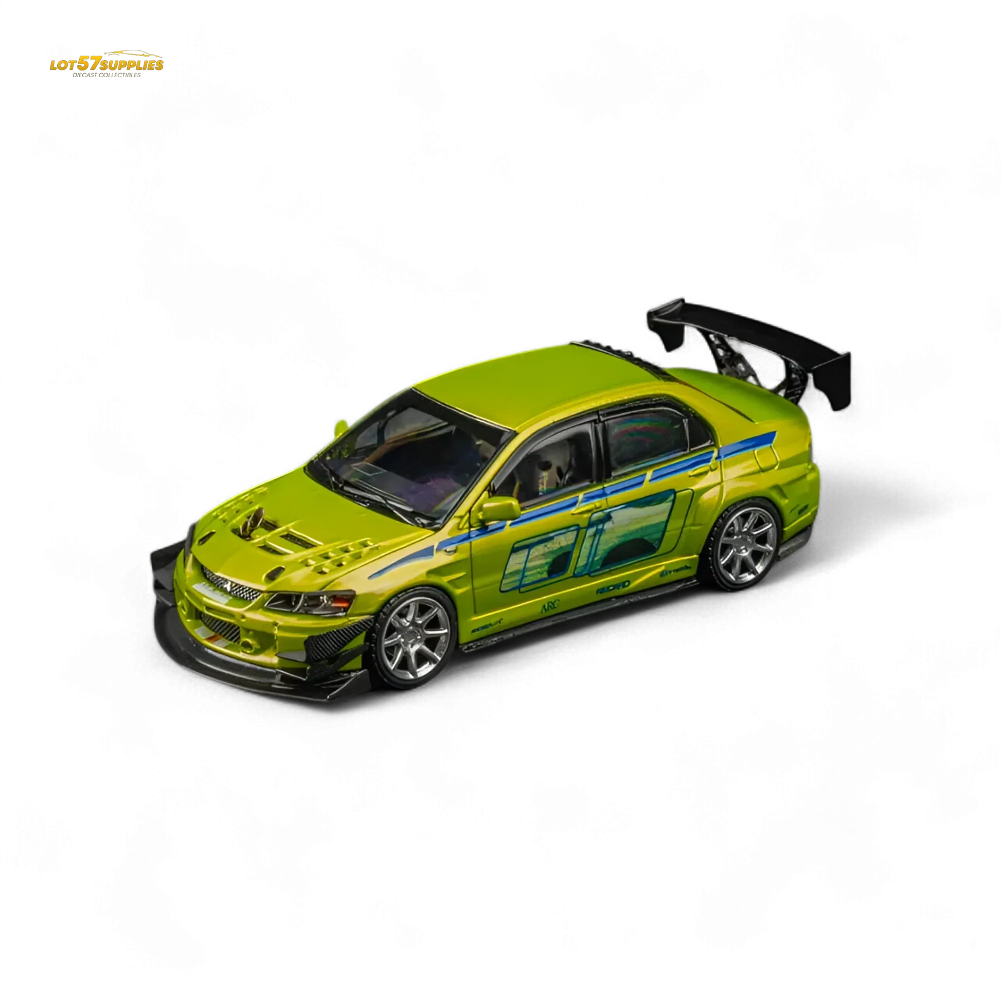 Findclassically Mitsubishi Lancer Evo 9 FNF Bryan Livery Green 1:64 - ToylandEU