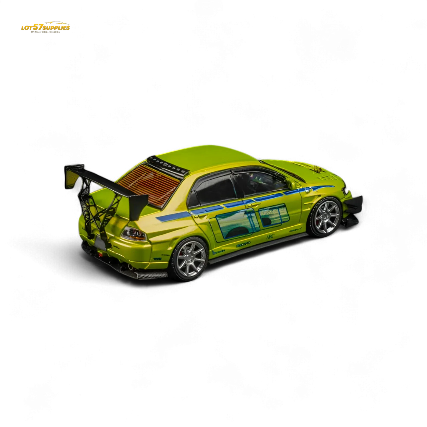 Findclassically Mitsubishi Lancer Evo 9 FNF Bryan Livery Green 1:64 - ToylandEU