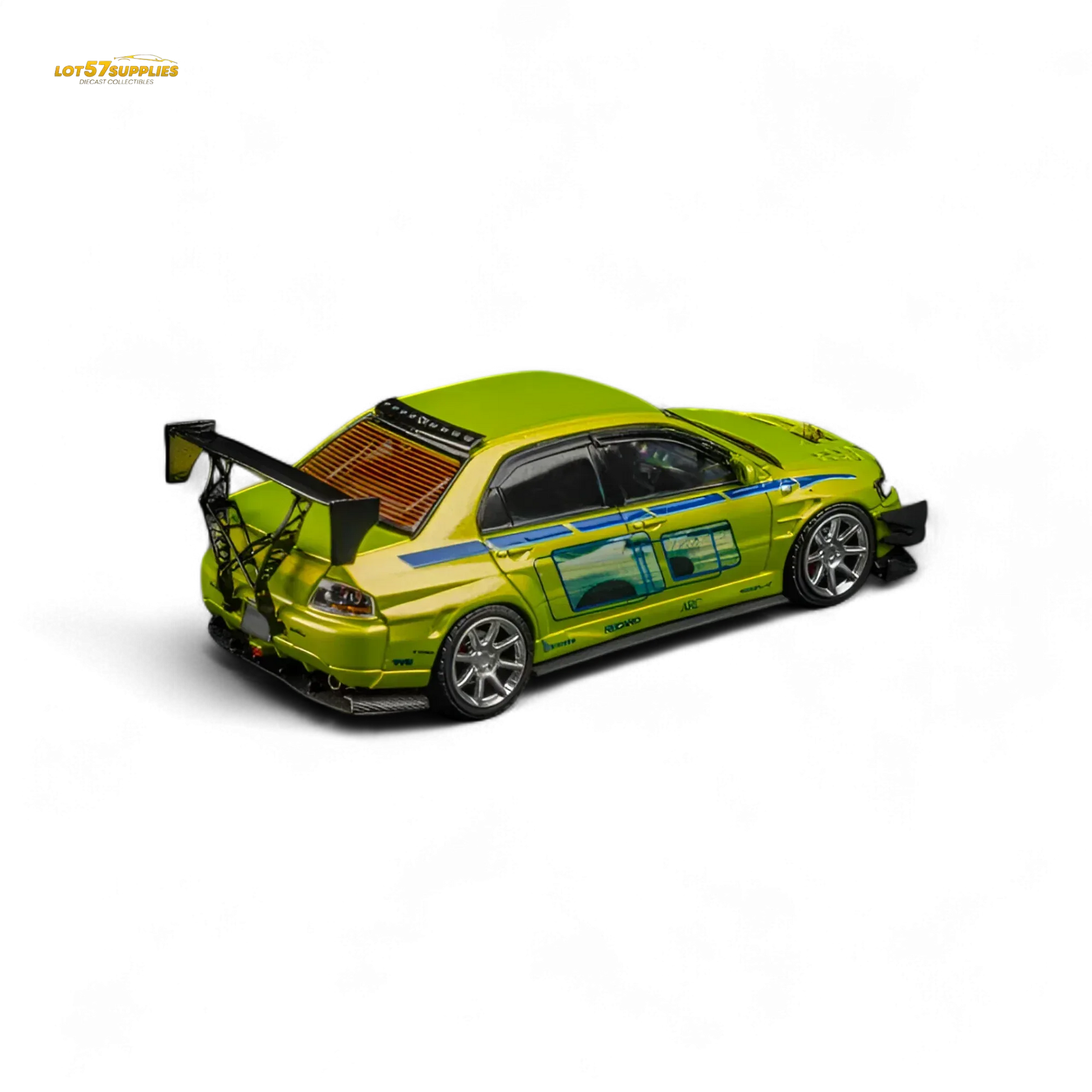 Findclassically Mitsubishi Lancer Evo 9 FNF Bryan Livery Green 1:64 - ToylandEU