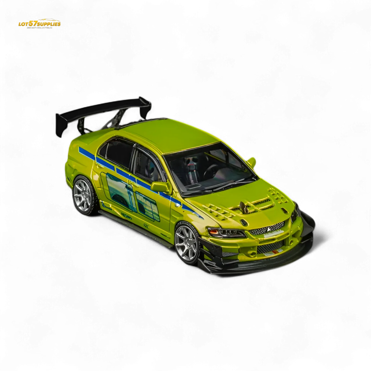 Findclassically Mitsubishi Lancer Evo 9 FNF Bryan Livery Green 1:64 - ToylandEU