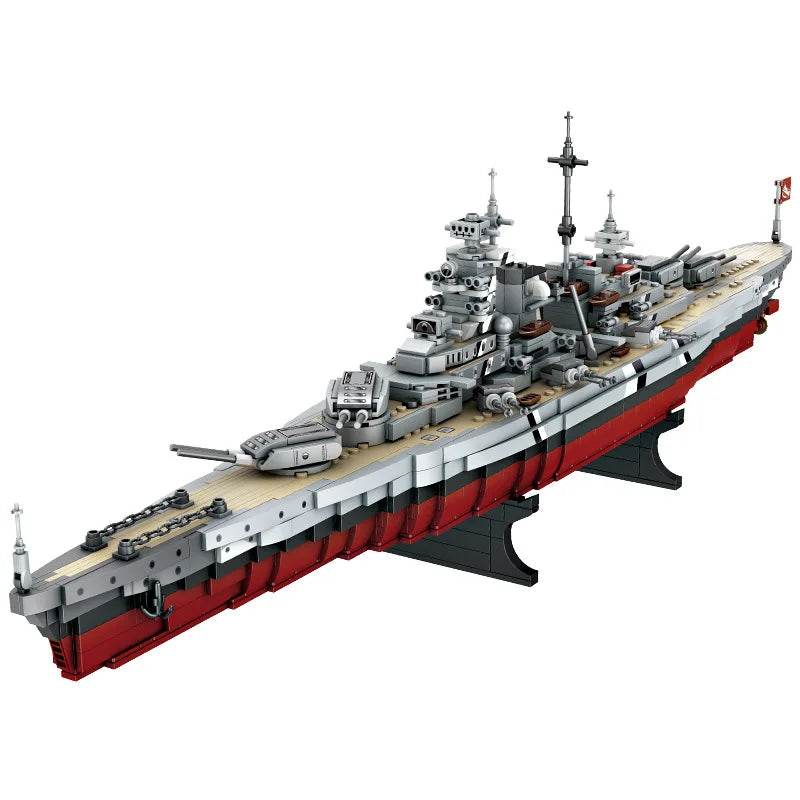 Fine Building Block Set 2081 Piece Bismarck Battleship Gift - ToylandEU