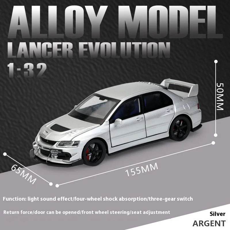 Fine Diecast Car Mitsubishi Lancer Evolution IX Sound Gift - ToylandEU