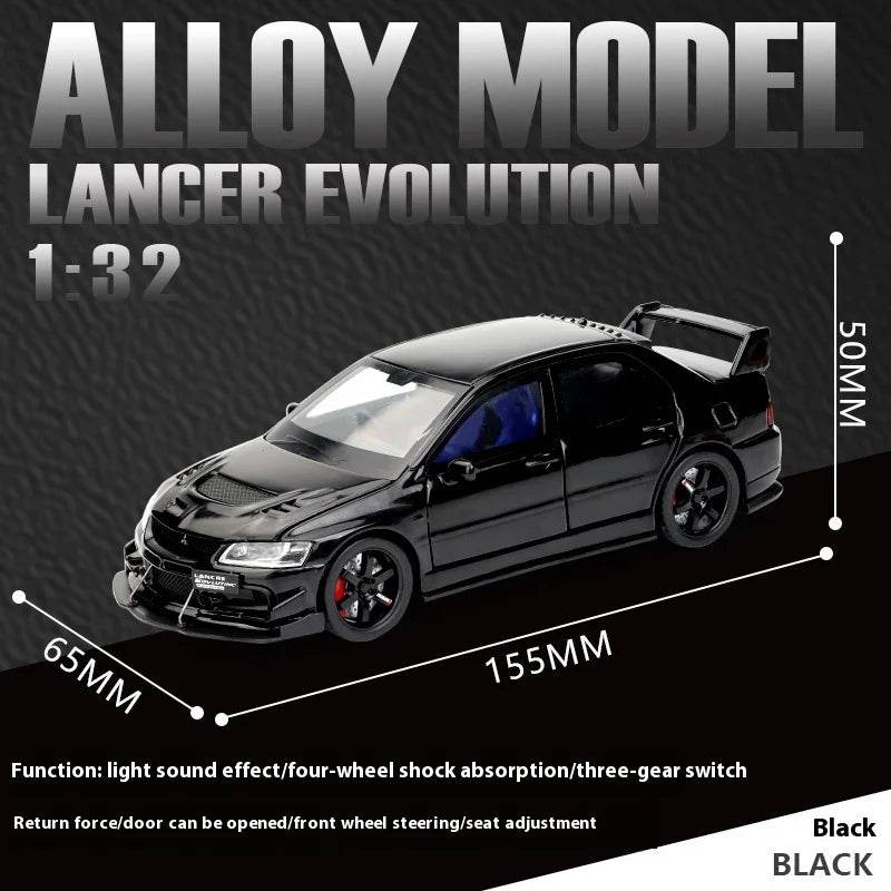 Fine Diecast Car Mitsubishi Lancer Evolution IX Sound Gift - ToylandEU