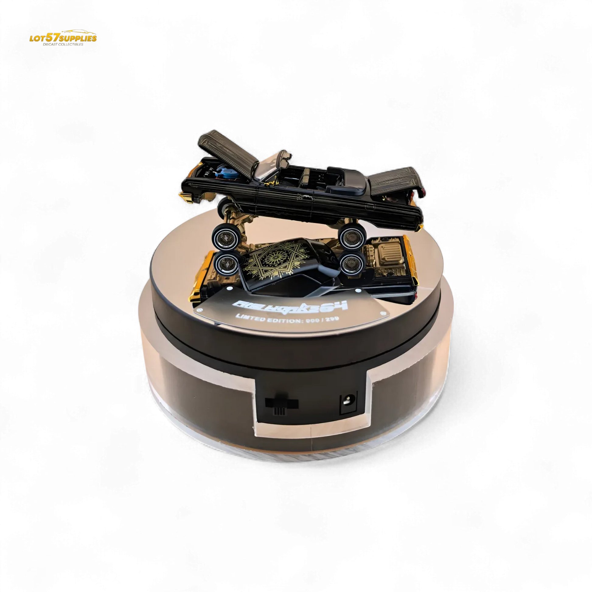 Chevrolet Impala Lowrider Diecast 1:64 Limited Black Gold Edition - ToylandEU