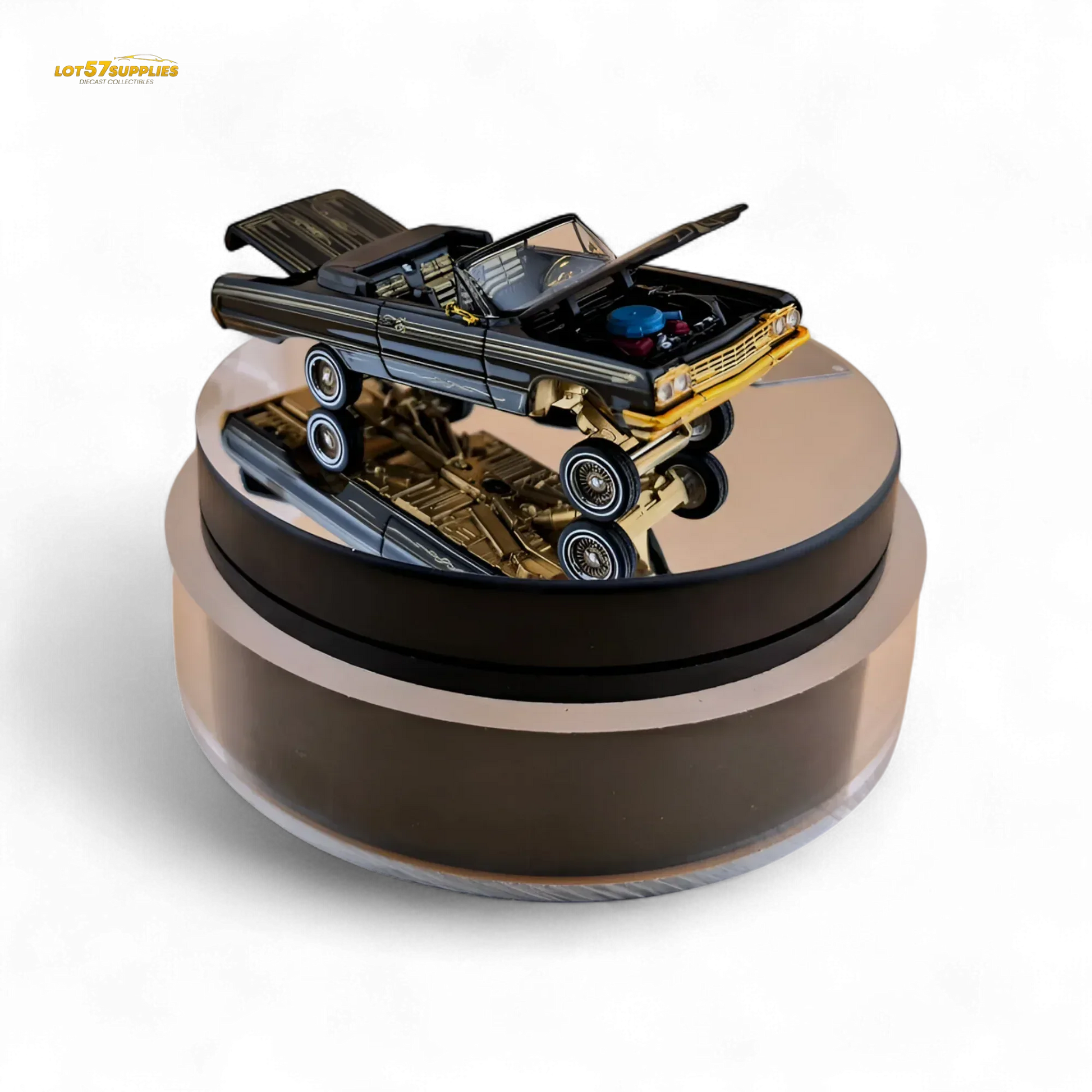 Chevrolet Impala Lowrider Diecast 1:64 Limited Black Gold Edition - ToylandEU