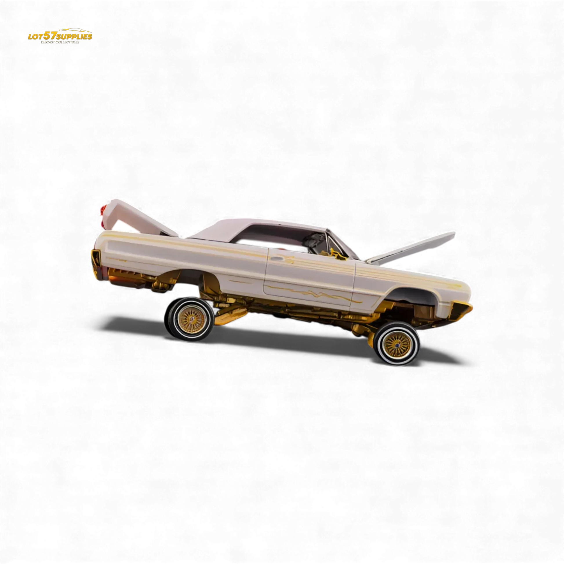 Fine Works64 Chevrolet Impala Metallic Platinum Luxury 1:64 - ToylandEU