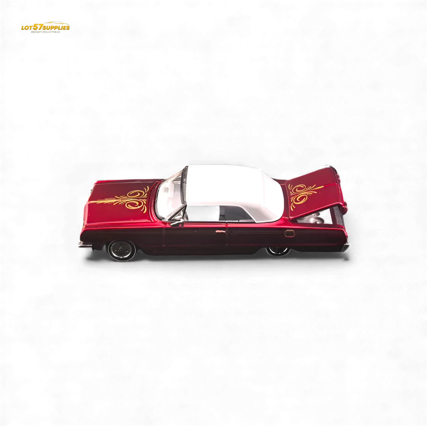 Fine Works64 Chevrolet Impala Transparent Red 1:64 - ToylandEU