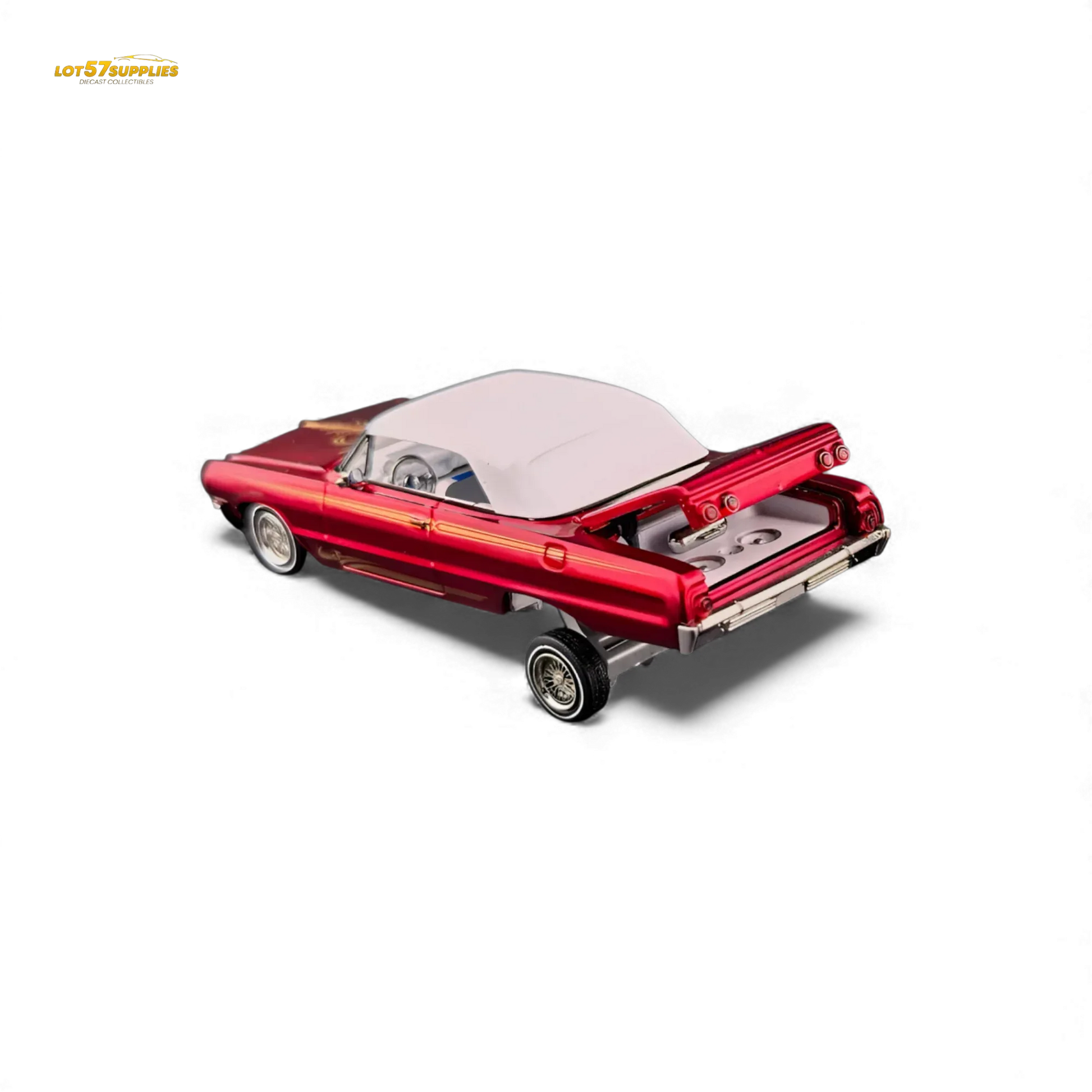 Fine Works64 Chevrolet Impala Transparent Red 1:64 - ToylandEU