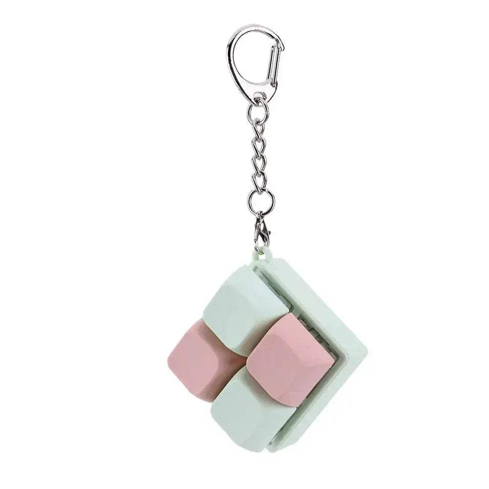  Finger Keyboard Fidget Toys 4-Button Keyboard Fidget Clicker Keychain Finger Calming Keychain Stress Relief Toys for Kids Adults -  ToylandEU™