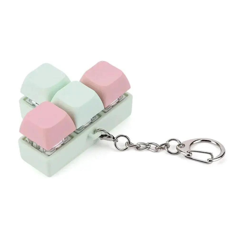  Finger Keyboard Fidget Toys 4 Keys Keyboard Clicker Toy Decompress Fingertip Keychain Finger Calming Keychain Stress Relief Toy -  ToylandEU™
